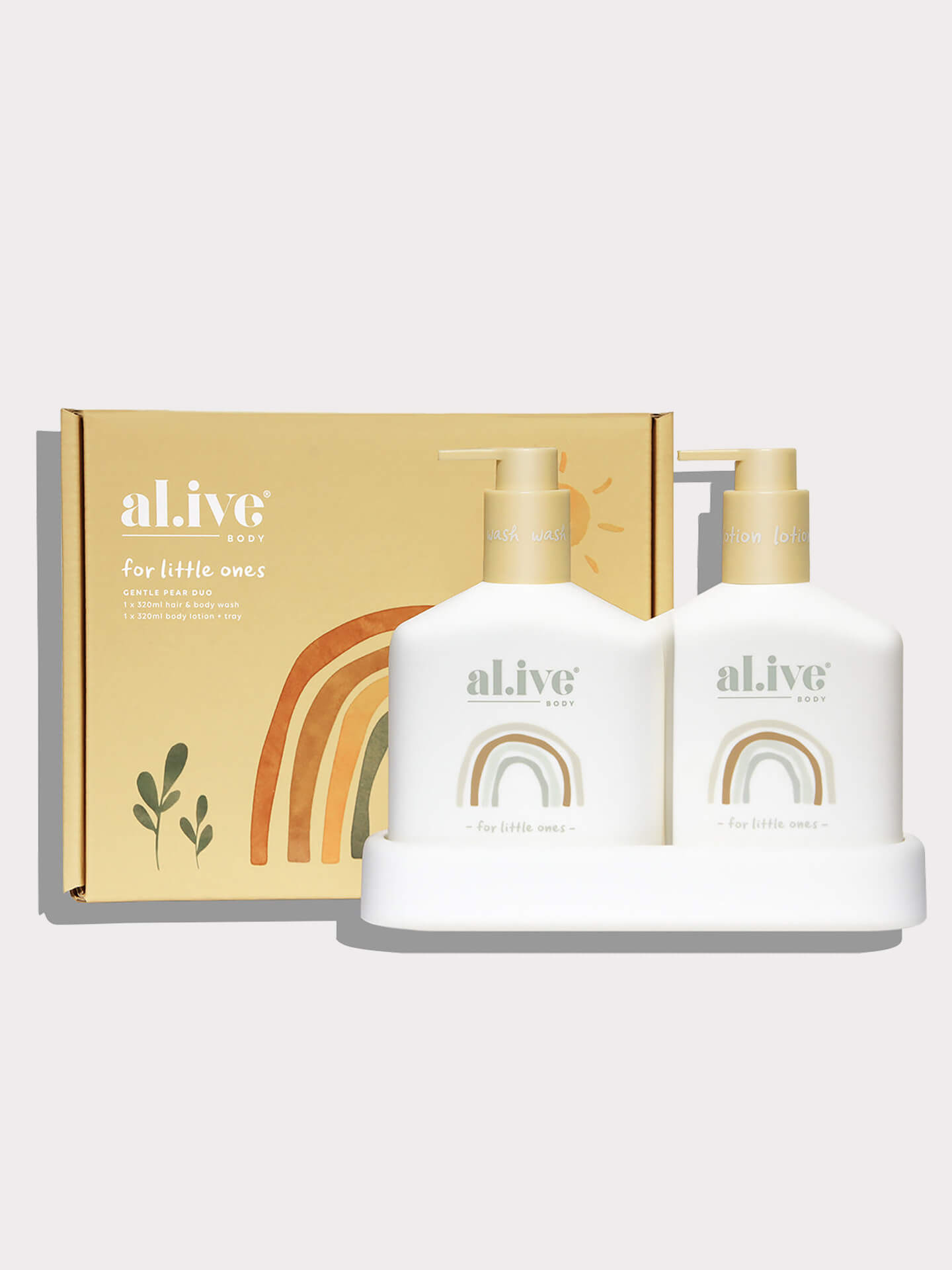 Baby Duo Hair/Body Wash & Lotion Tray - Gentle Pear