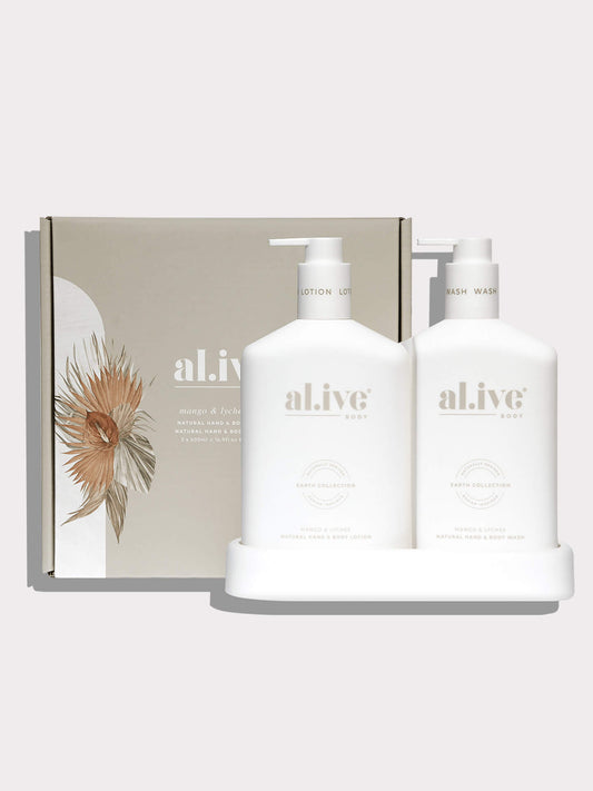 Wash & Lotion Duo + Tray - Mango & Lychee