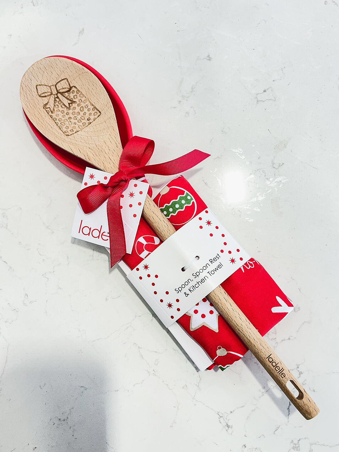 Spoon, Spoon Rest and Kitchen Towel Set