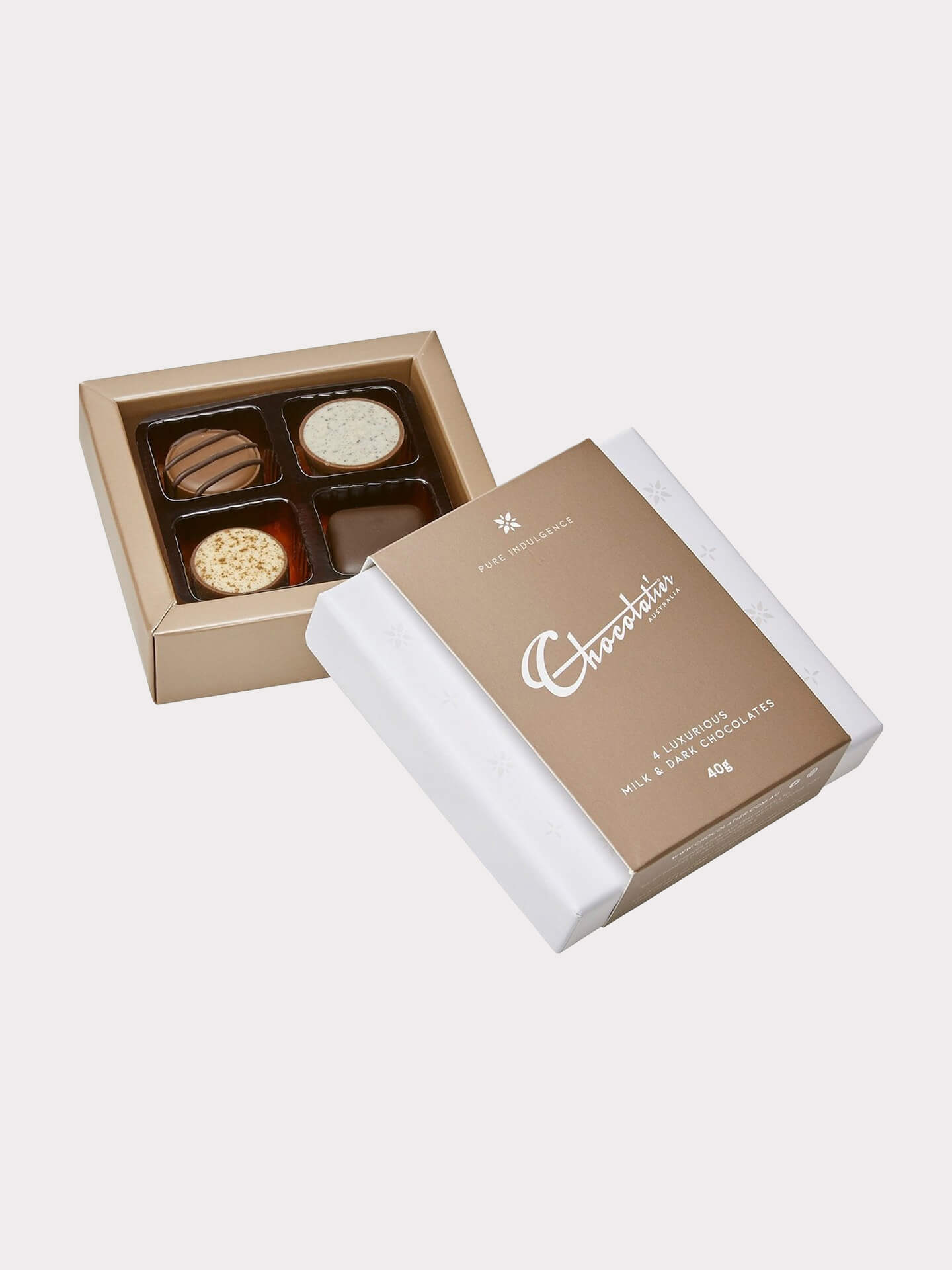 Chocolatier Australia Pure Indulgence Milk & Dark Chocolates