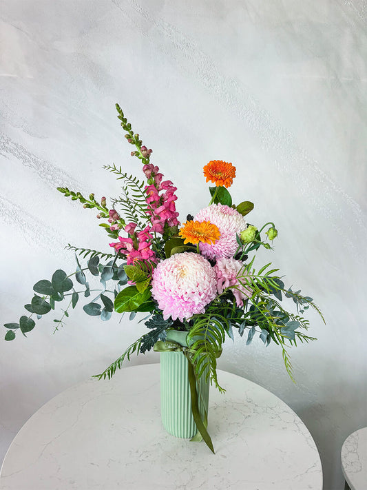 Woodville - Green Ceramic Arrangement